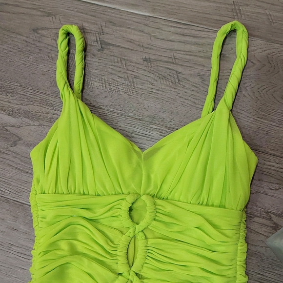 Bebe Green Mini Bodycon Dress size XXS - Picture 5 of 7